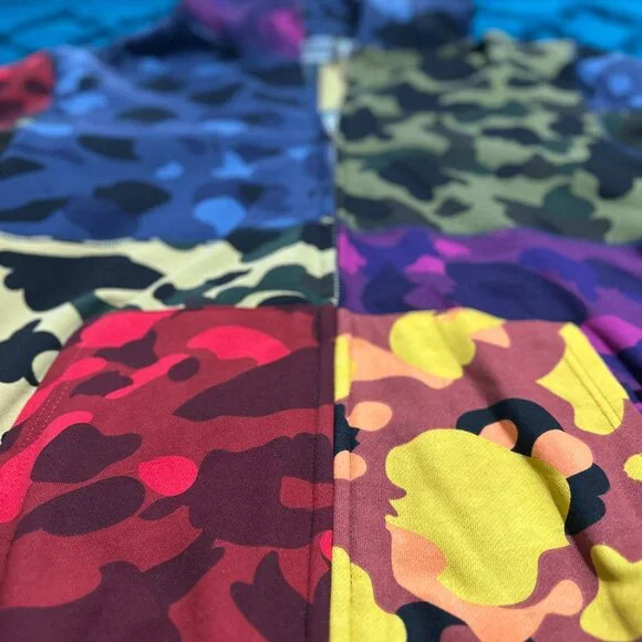 BAPE Mix Camo Shark Hoodie